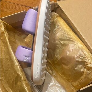 Koolaburra Purple and White Women's Sandals